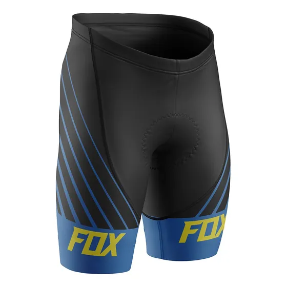 Bermuda Fox Azul Para Ciclismo Com Forro Gel Confortável