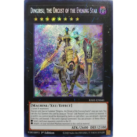 Yugioh! Dingirsu The Orcust Of Th Ra01-en040 1st Edit Secret