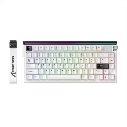 Teclado Mecánico Gamer Attack Shark R85he Usb Blanco