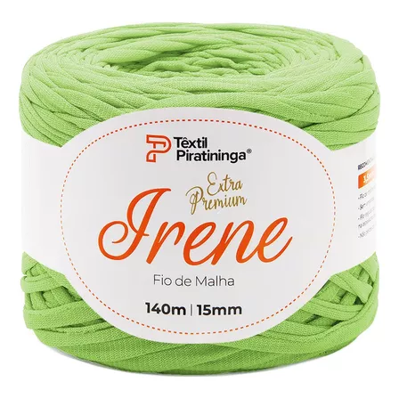 Fio De Malha Irene Extra Premium Têxtil Piratininga 140mts Cor Abacate