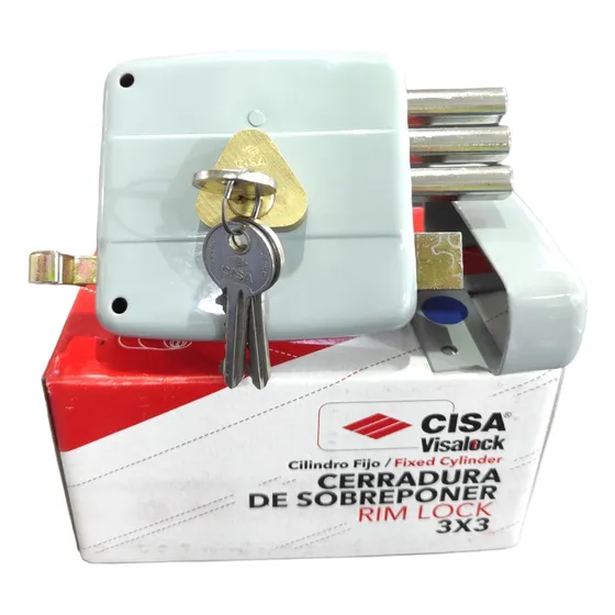 Cerradura Sobreponer Cilindro Fijo Cisa Nuevo