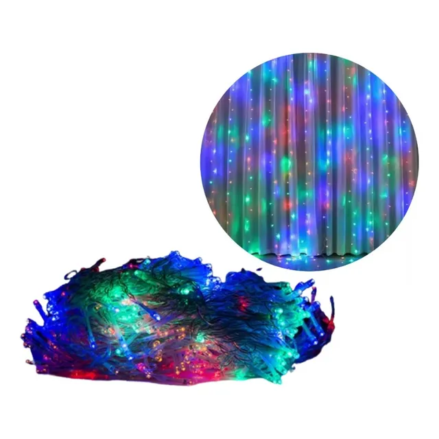 Luces Led Cortina 3 X3 Rgb Multicolor Navidad Eventos