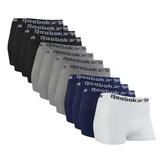 Kit 12 Cuecas Boxer Reebok Microfibra Sem Costura AutĂȘntica Kit 12 Cuecas Boxer Reebok Microfibra Sem Costura AutĂȘntica