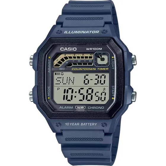 Relógio Casio Ws-1600h-2avdf Alarme / Cronômetro