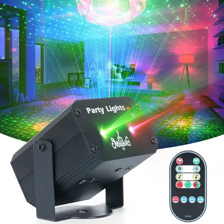 Dj Disco Light Led Laser Fiesta Luces Patrón De Luces Rg