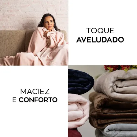 Camesa Neo Velour Cobertor Solteiro 150x220cm Aveludado Liso 1.13 Kg Marinho