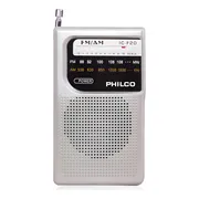 Radio A Pilas Philco Icf-20 Fm/am Portable De Bolsillo /tecn Gris