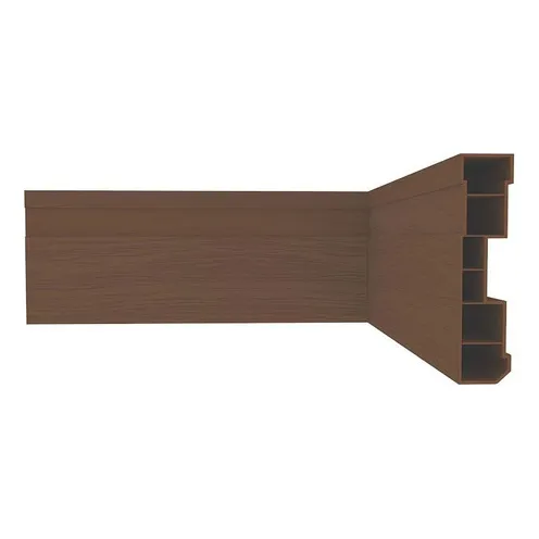 Zócalo Marron Veteado Pvc Plasbil-terminación Varilla 2.4 Mt