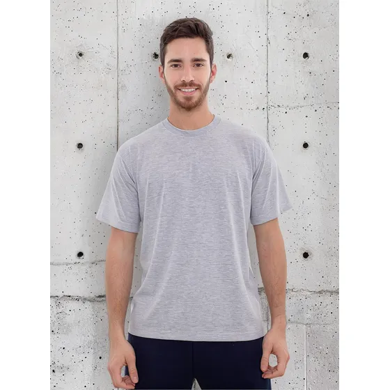 Remera Algodon Lisa Clásica Manga Corta Hombre Cameron 2081