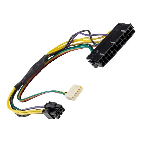Cable Adaptador De Fuentes Atx 24 A 6 Pines Para Pc Hp