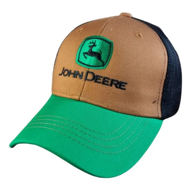 Gorra Estilo John Deere Tricolor Verd Original Trucker Jd071 Tricolor Único