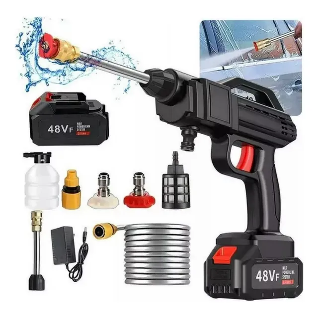 Hidrojet Portatil Recargable Inalambrico 48v Alta Presion