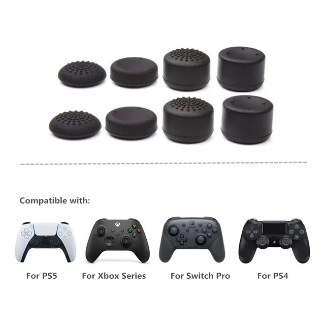 8 Gomas Thumbstick Joystick De Xbox, Ps4 Ps5 Y Switch Pro