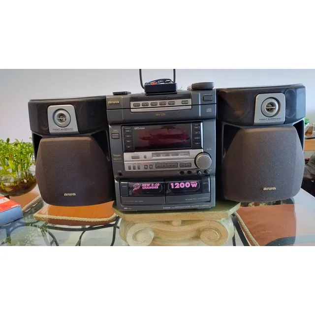 Mini Componente Aiwa Nsxf-7 Leer Descripción Negro 1200 W