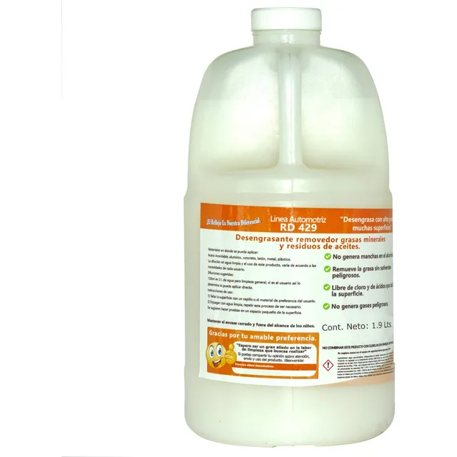 Desengrasante Automotriz, Motores, Metal, Rines, Pisos 1.9 L