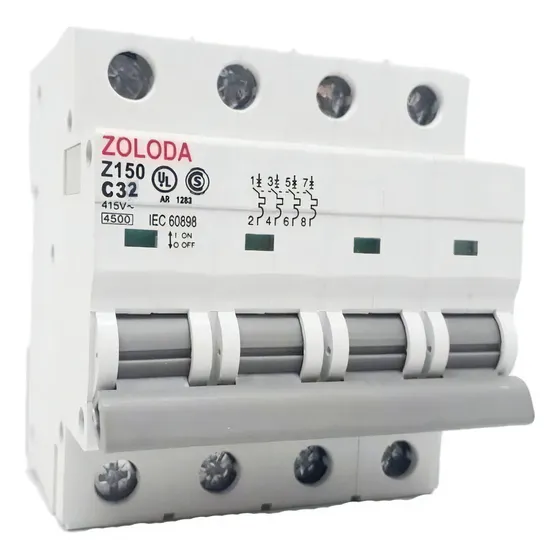 Termo Magnética Tetrapolar 32 Amp Zoloda 4.5ka Curva C