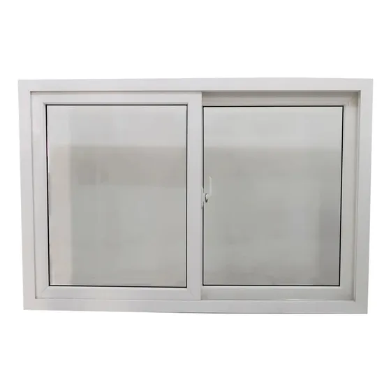 Janela De Correr Pvc 1,00x1,50 Com 2 Folhas E Vidro De 4mm
