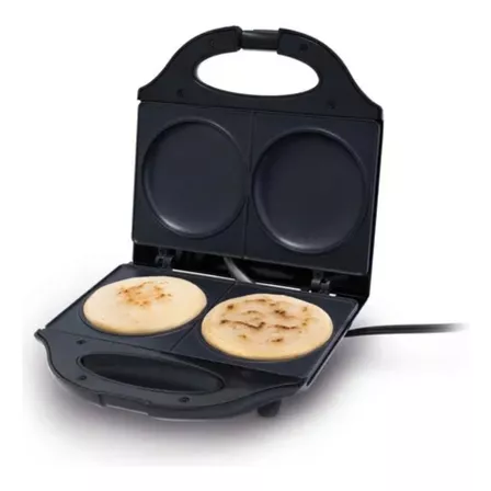 Tosti Arepas Waflera Sanduchera 2 Puestos Onoff 3 En 1 Color Negro 110v