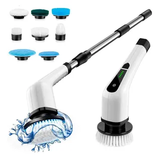 Esfregão Elétrico Portåtil 360 Giratório Perfeito Limpeza Esfregão Elétrico Portåtil 360 Giratório Perfeito Limpeza