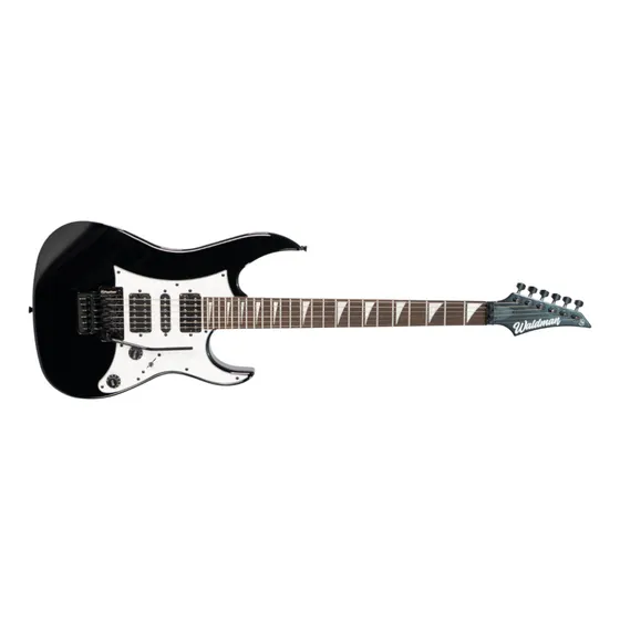 Guitarra Elétrica Waldman 6 Cordas Wig350 Bk Super Strato Cor Black Material do diapasão Madeira de bordo