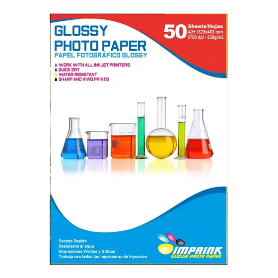 Papel Fotografico Glossy Brillante A3+(33x48) 230gr\u002F50 Hojas | Cuotas sin interés