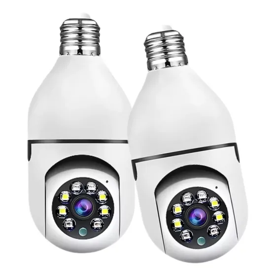 Kit 2 Camera Ip Inteligente Lampada Panoramica Yoosee Wifi