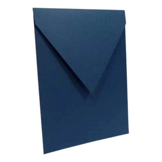 50 Envelope Azul Marinho Porto Seguro Color Plus 180g 16x22 Bico Vertical