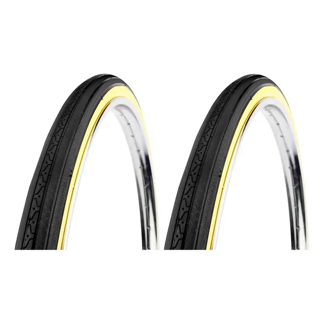 Par Llanta Bicicleta Vee Rubber Rodada 27 X 1 1/4 Color Negro