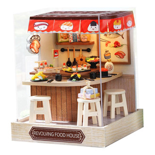 Casa De Muñecas En Miniatura Con Casa De Comida Casa De Muñecas En Miniatura Con Casa De Comida