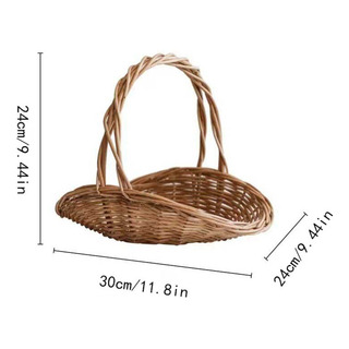 F Storage Box, Cesta Portátil Para Arreglos Florales Tejida F Storage Box, Cesta Portátil Para Arreglos Florales Tejida