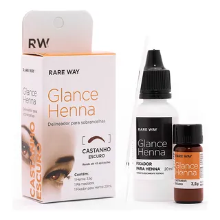 Henna Glance 3,5g Com Fixador 20ml E PĂĄ Medidora Cor Castanho Escuro Henna Glance 3,5g Com Fixador 20ml E PĂĄ Medidora Cor Castanho Escuro