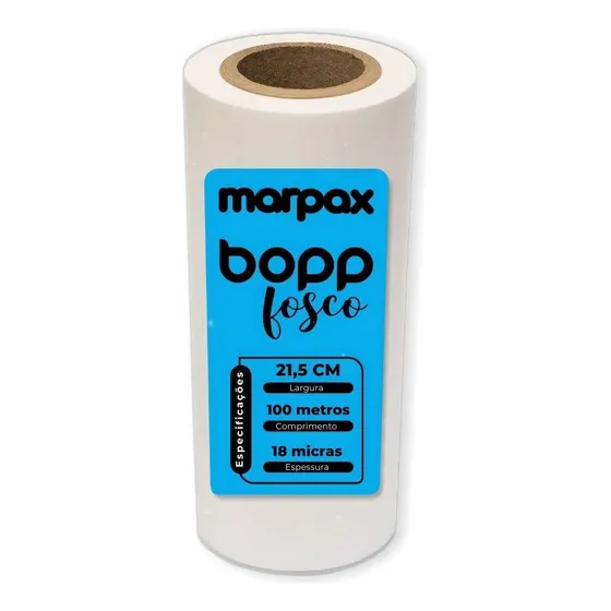 Bopp Fosco Para Laminação Bobina A4 21,5cmx100m Marpax 01un