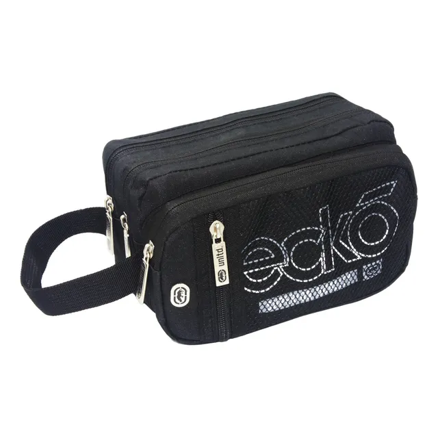 Lapicera 4 Cierres Estuche Organizador Ecko Unltd Color Negro 219 Lisa