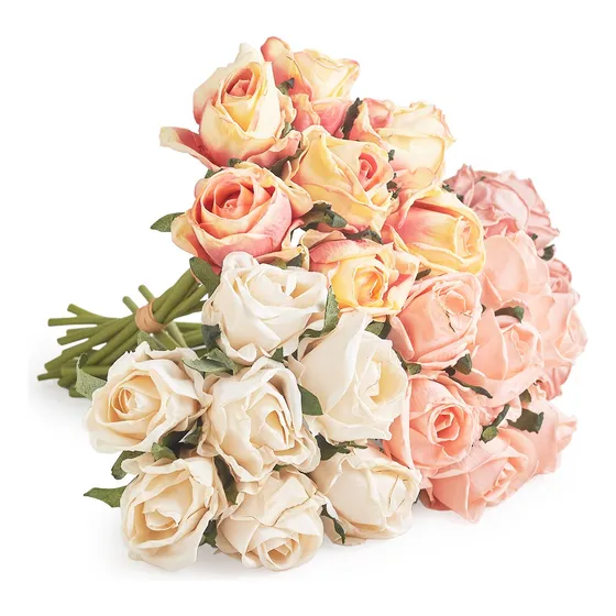 Ramo De Rosas Sonia X 7 Flores Artificiales