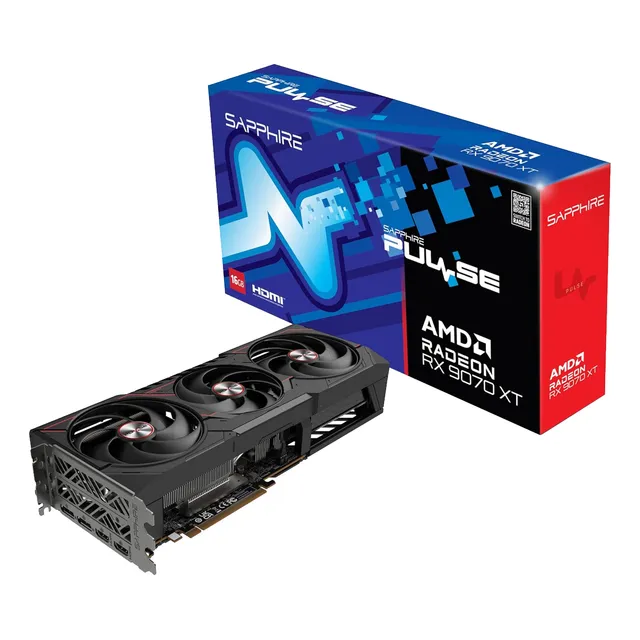 Tarjeta De Video Sapphire Pulse Radeon Rx 9070 Xt 16gb Gddr6