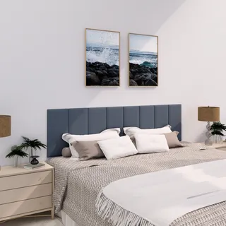 Cabeceira Modulada Cama Box Queen 1,60m 8 MĂłdulos 20x45 Cabeceira Modulada Cama Box Queen 1,60m 8 MĂłdulos 20x45