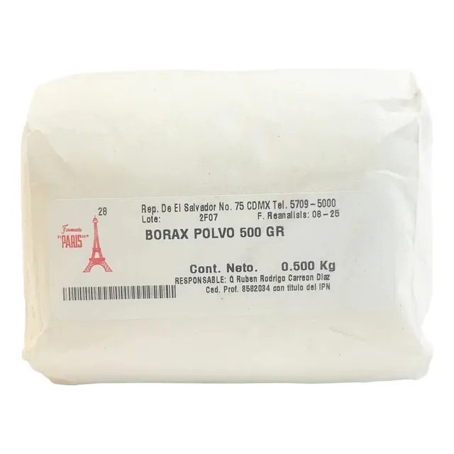 Borax En Polvo 500 Gramos Farmacia Paris Oficial