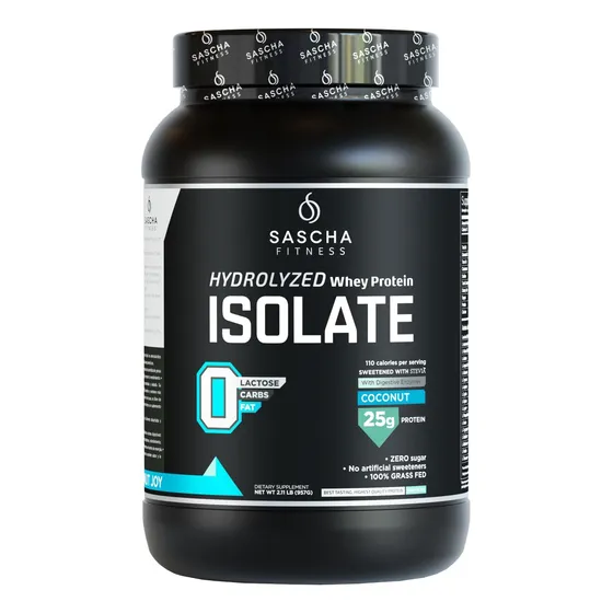 Suplemento en polvo Sascha Fitness isolate Proteínas sabor coco x 957g