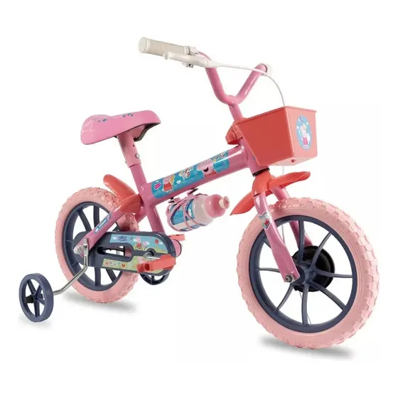 Bicicleta Infantil Verden Peppa Pig Aro 12 Rosa