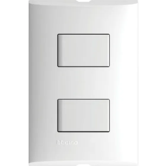 Apagador Eléctrico Con Placa Doble 10a 127v 40pzs