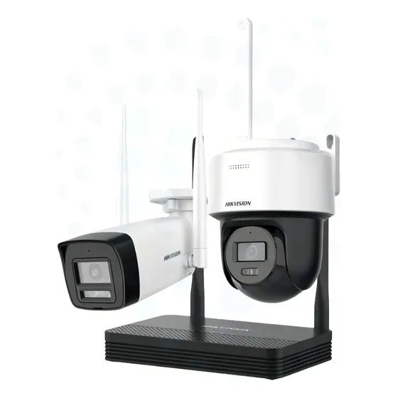 Kit Inalámbrico Hikvision 4 Mp \u002F Nvs 4ch Soporta Hasta 512gb Blanco | Cuotas sin interés