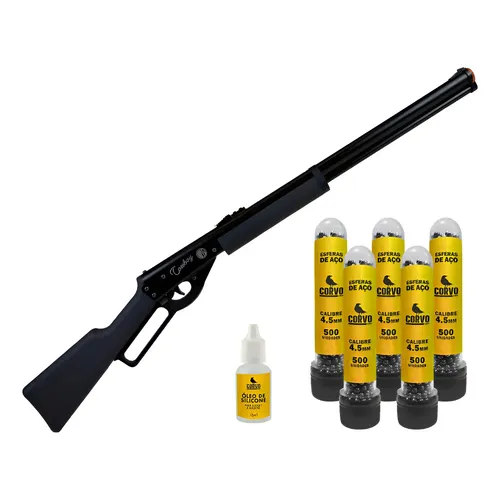 Carabina Pressão 4.5 Rossi Cowboy Lever Action + Esferas Aço