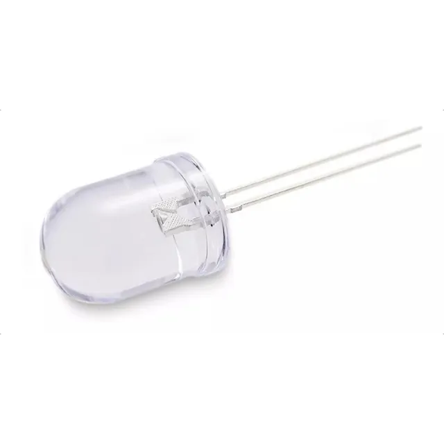 Diodo Led 10mm Luz Fría 6000k Ultra Brillante x10 Demasled