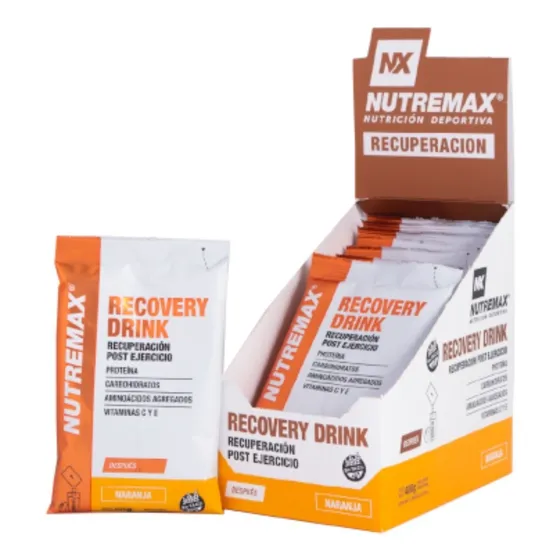 Recovery Monodosis 10 X 60g Carbohidratos Glutamina Aminos Sabor Naranja
