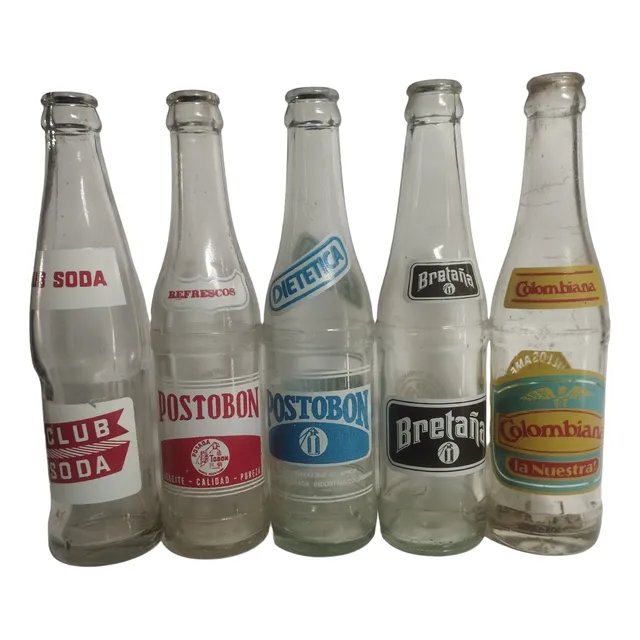 Botellas Antiguas De Gaseosa Años 70 De Colección