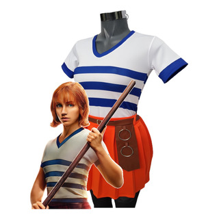 Nami Disfraz Cosplay One Piece Vestimenta De Halloween Navegante Grand Line Del Sombrero De Paja Rey De Los Piratas Tripulación Mugiwara Log Pose Nami Disfraz Cosplay One Piece Vestimenta De Halloween Navegante Grand Line Del Sombrero De Paja Rey De Los Piratas Tripulación Mugiwara Log Pose
