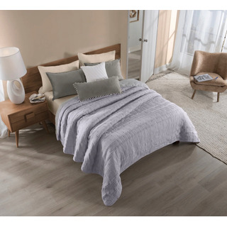 Set Edredón Kingsize Verona Lila + Fundas + Cojín Víanney Set Edredón Kingsize Verona Lila + Fundas + Cojín Víanney