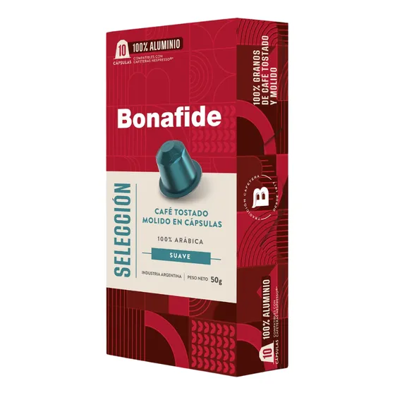 Bonafide Capsulas Cafe Seleccion 100% Arabica Nespresso X10