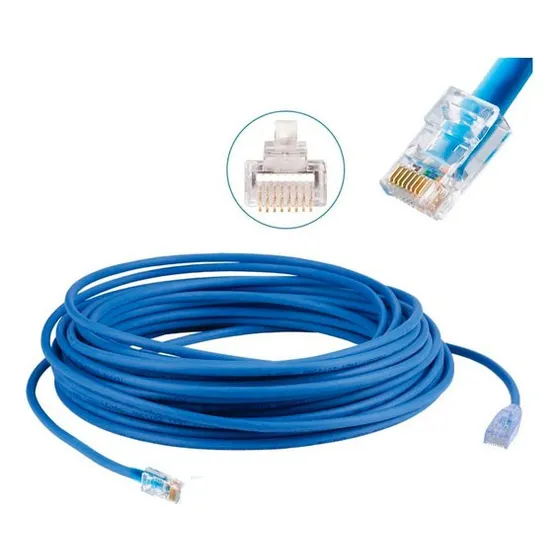 Cabo De Rede Ethernet Lan Rj45 Cat5e  - 6 Metros - Montado