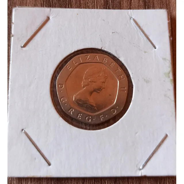 Moneda Twenty Pence 1983 Elizabeth Ii Reino Unido